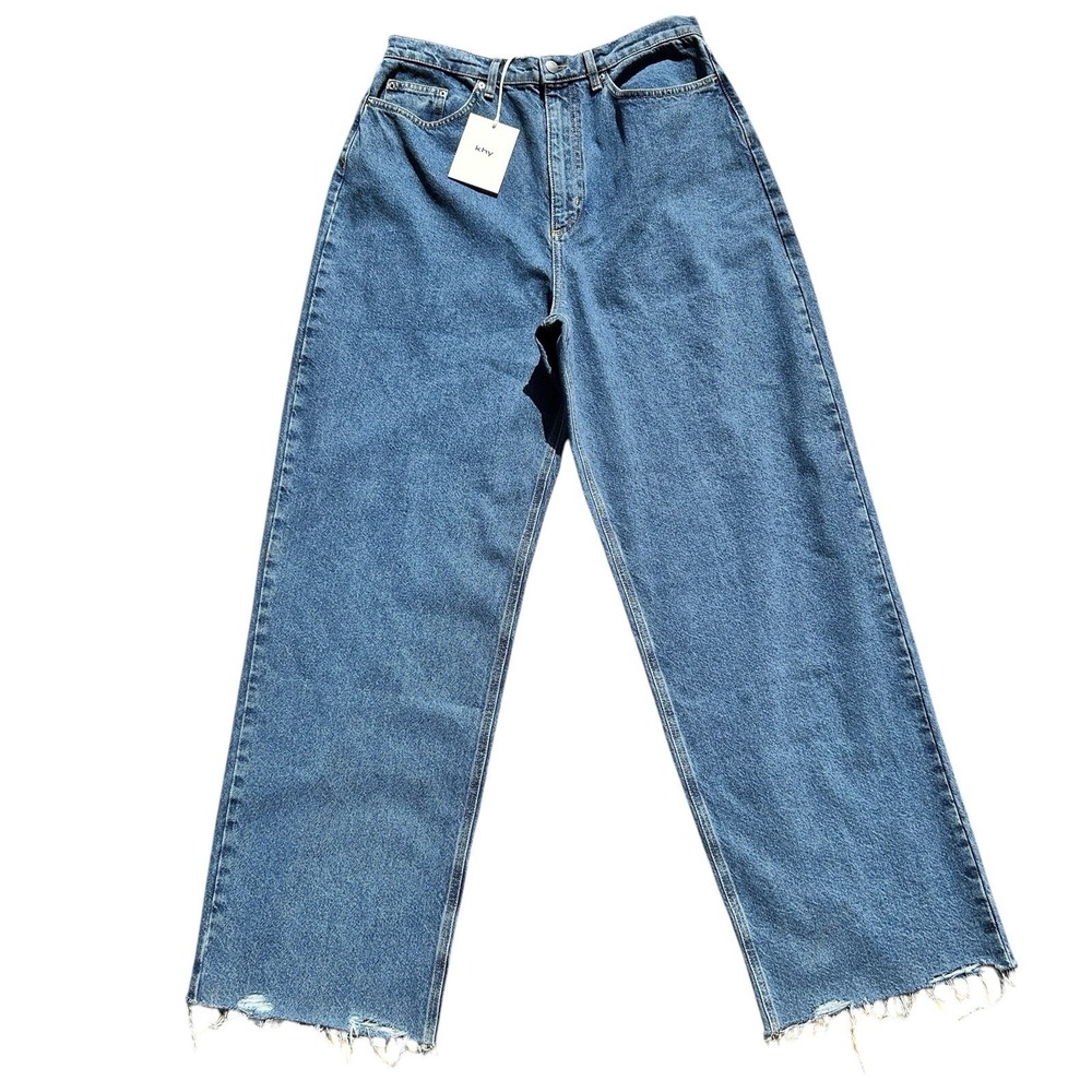 Wide Leg Women's Jeans - Blue Flare Denim